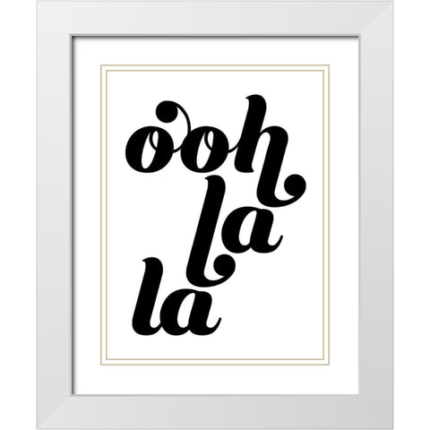 La Vie I White Modern Wood Framed Art Print with Double Matting by Popp, Grace