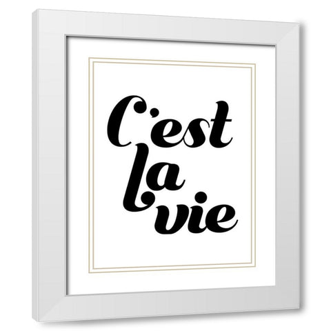 La Vie IV White Modern Wood Framed Art Print with Double Matting by Popp, Grace