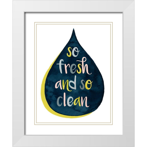 Fresh Lav II White Modern Wood Framed Art Print with Double Matting by Popp, Grace