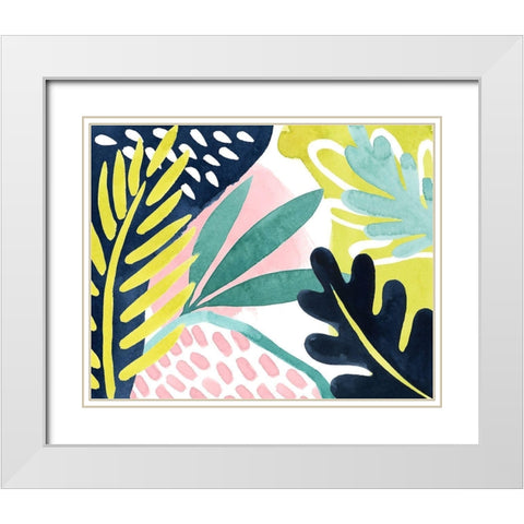 Tropical Salve III White Modern Wood Framed Art Print with Double Matting by Popp, Grace