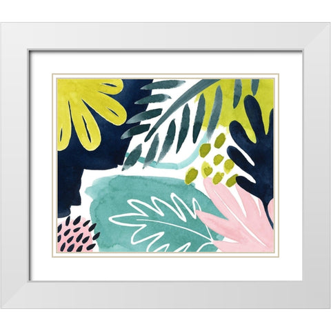 Tropical Salve IV White Modern Wood Framed Art Print with Double Matting by Popp, Grace