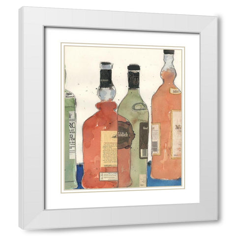 Malt Scotch I White Modern Wood Framed Art Print with Double Matting by Dixon, Samuel