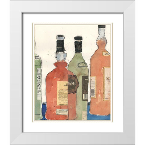 Malt Scotch I White Modern Wood Framed Art Print with Double Matting by Dixon, Samuel