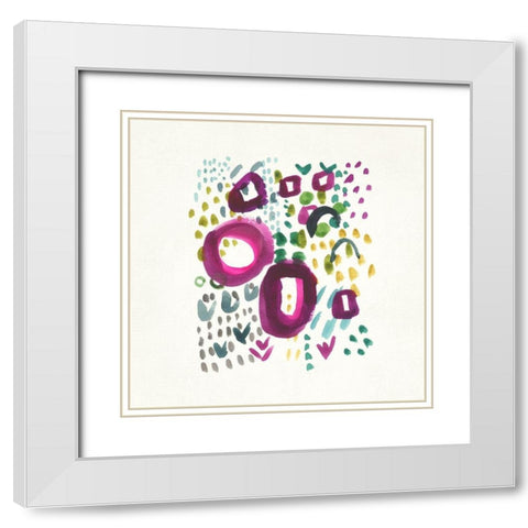 Morello II White Modern Wood Framed Art Print with Double Matting by Zarris, Chariklia