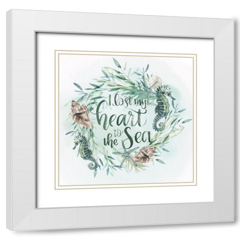 Drawn to the Sea IV White Modern Wood Framed Art Print with Double Matting by Parker, Jennifer Paxton