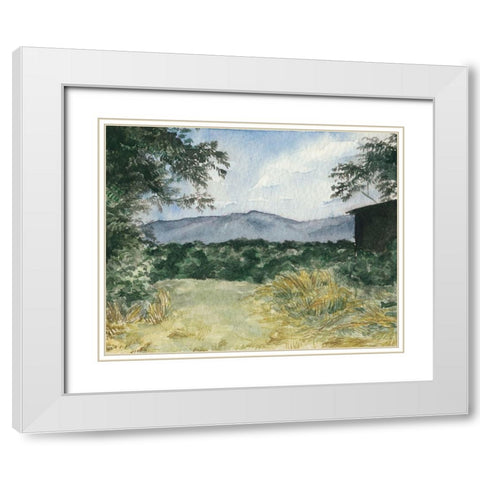 Virginia Woods III White Modern Wood Framed Art Print with Double Matting by Chabot, Natasha