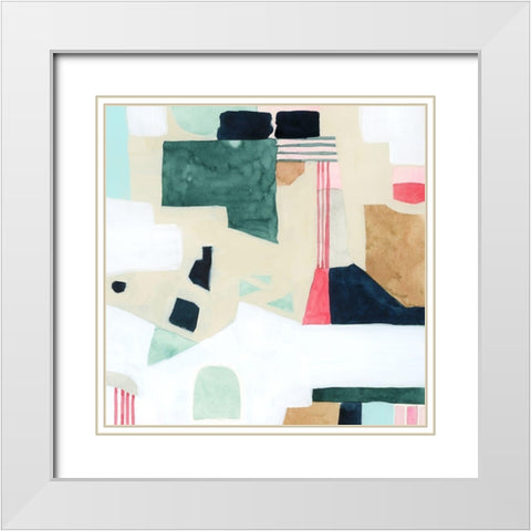Dimensions II White Modern Wood Framed Art Print with Double Matting by Popp, Grace