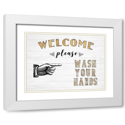 Mild Manners I White Modern Wood Framed Art Print with Double Matting by Fagalde, Jarman
