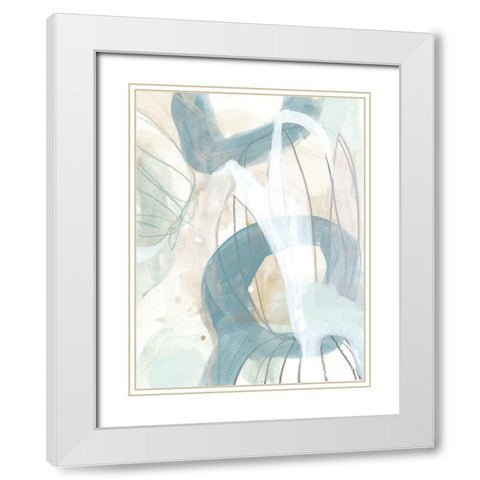 Water Orbit I White Modern Wood Framed Art Print with Double Matting by Vess, June Erica