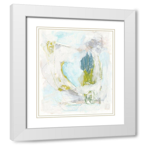 Channel Circuit II White Modern Wood Framed Art Print with Double Matting by Vess, June Erica