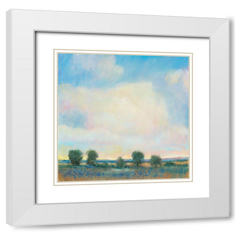 Summer Sky I White Modern Wood Framed Art Print with Double Matting by OToole, Tim