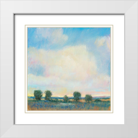 Summer Sky I White Modern Wood Framed Art Print with Double Matting by OToole, Tim