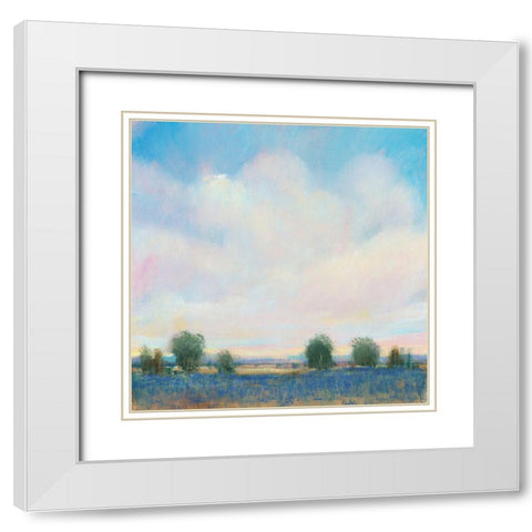 Summer Sky II White Modern Wood Framed Art Print with Double Matting by OToole, Tim