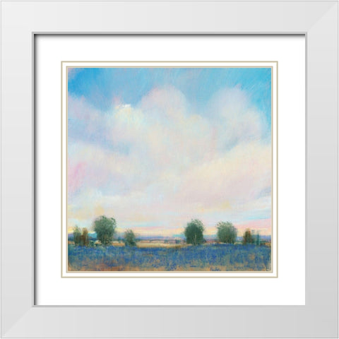 Summer Sky II White Modern Wood Framed Art Print with Double Matting by OToole, Tim