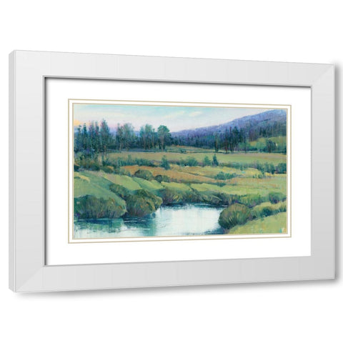 Mountain Retreat I White Modern Wood Framed Art Print with Double Matting by OToole, Tim