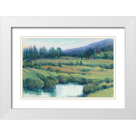 Mountain Retreat I White Modern Wood Framed Art Print with Double Matting by OToole, Tim