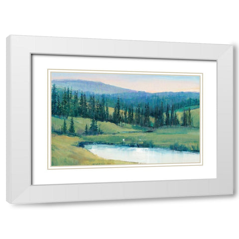 Mountain Retreat II White Modern Wood Framed Art Print with Double Matting by OToole, Tim