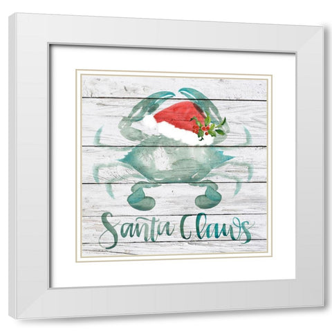 Tis the Seasun II White Modern Wood Framed Art Print with Double Matting by Parker, Jennifer Paxton