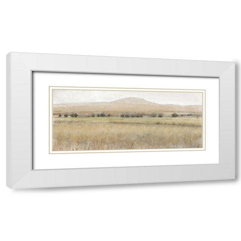 Custom Dry Heat I White Modern Wood Framed Art Print with Double Matting by OToole, Tim