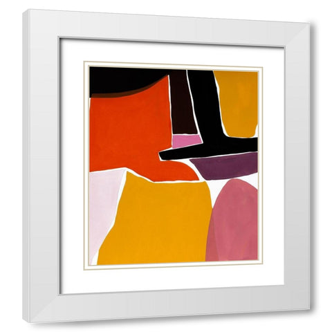 Finale I White Modern Wood Framed Art Print with Double Matting by Delamater, Rob