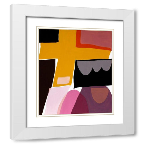 Finale II White Modern Wood Framed Art Print with Double Matting by Delamater, Rob