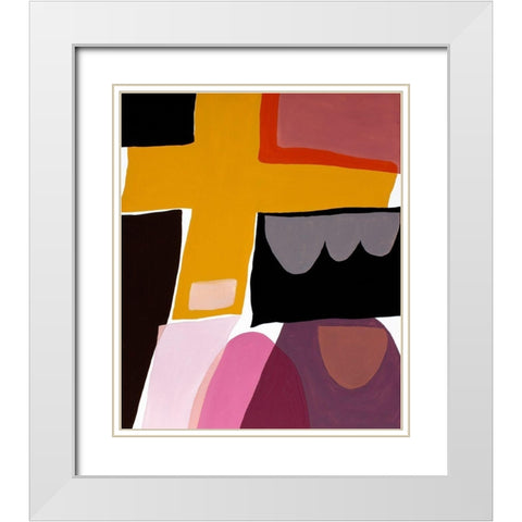 Finale II White Modern Wood Framed Art Print with Double Matting by Delamater, Rob
