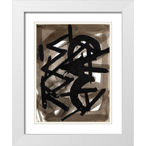 La Machina I White Modern Wood Framed Art Print with Double Matting by Delamater, Rob