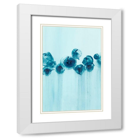 Abstract Wildflowers II White Modern Wood Framed Art Print with Double Matting by Harper, Ethan