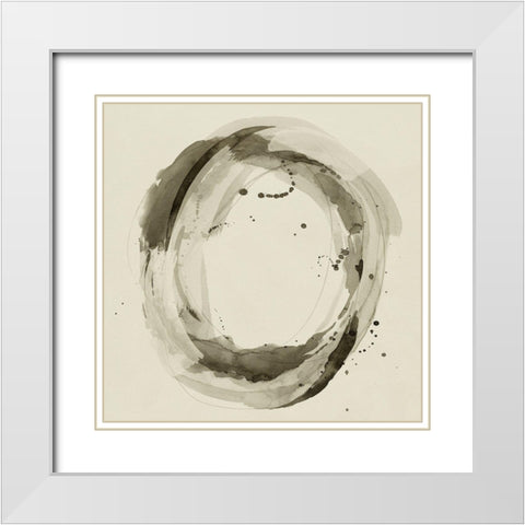 Mud Ring I White Modern Wood Framed Art Print with Double Matting by Popp, Grace