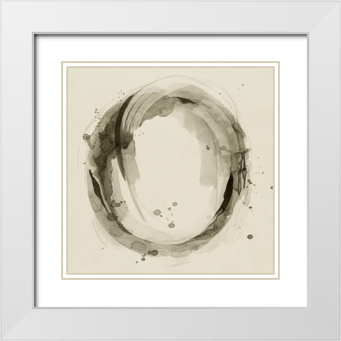 Mud Ring II White Modern Wood Framed Art Print with Double Matting by Popp, Grace