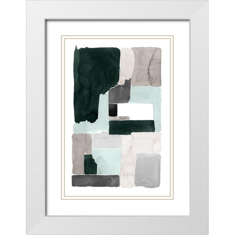 Mended II White Modern Wood Framed Art Print with Double Matting by Popp, Grace