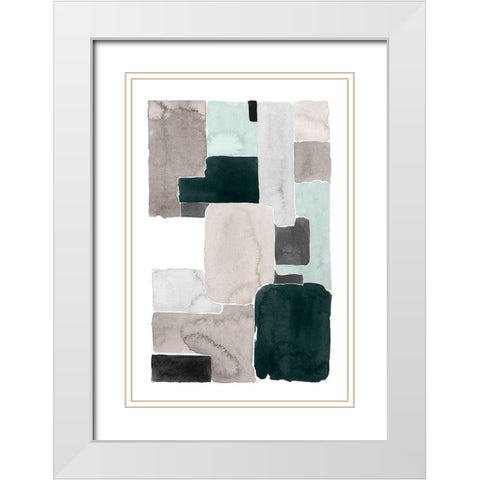 Mended IV White Modern Wood Framed Art Print with Double Matting by Popp, Grace