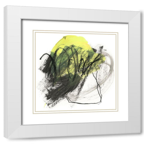 Expansion I White Modern Wood Framed Art Print with Double Matting by Parker, Jennifer Paxton