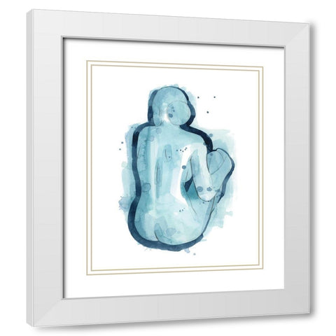 Serena II White Modern Wood Framed Art Print with Double Matting by Popp, Grace