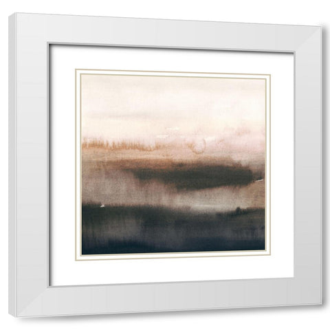 Calcine I White Modern Wood Framed Art Print with Double Matting by Borges, Victoria