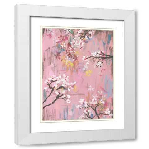 Emerging I White Modern Wood Framed Art Print with Double Matting by Wang, Melissa