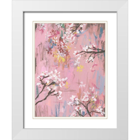 Emerging I White Modern Wood Framed Art Print with Double Matting by Wang, Melissa