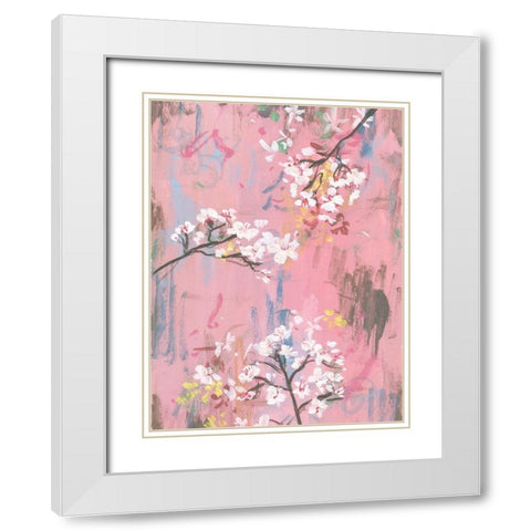 Emerging II White Modern Wood Framed Art Print with Double Matting by Wang, Melissa