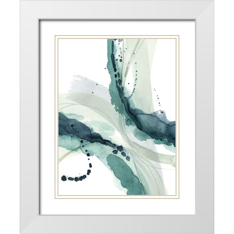 Depth I White Modern Wood Framed Art Print with Double Matting by Popp, Grace