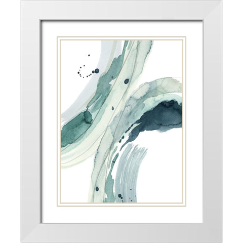 Depth III White Modern Wood Framed Art Print with Double Matting by Popp, Grace
