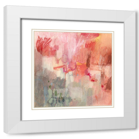 Incendies I White Modern Wood Framed Art Print with Double Matting by Borges, Victoria