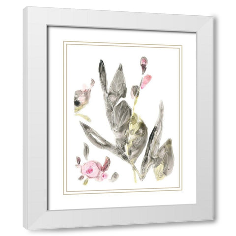 Shadow Garden II White Modern Wood Framed Art Print with Double Matting by Vess, June Erica