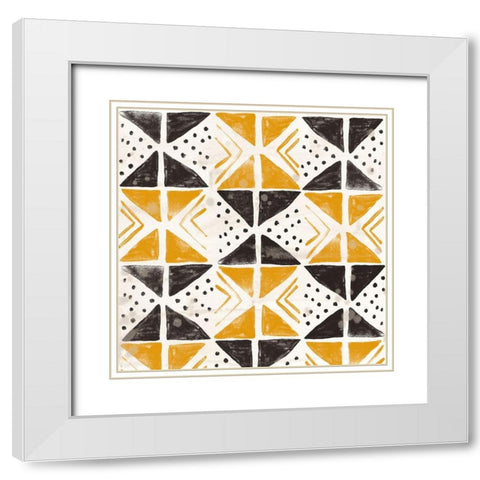 Kitwe I White Modern Wood Framed Art Print with Double Matting by Vess, June Erica