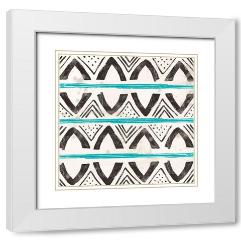 Kitwe II White Modern Wood Framed Art Print with Double Matting by Vess, June Erica