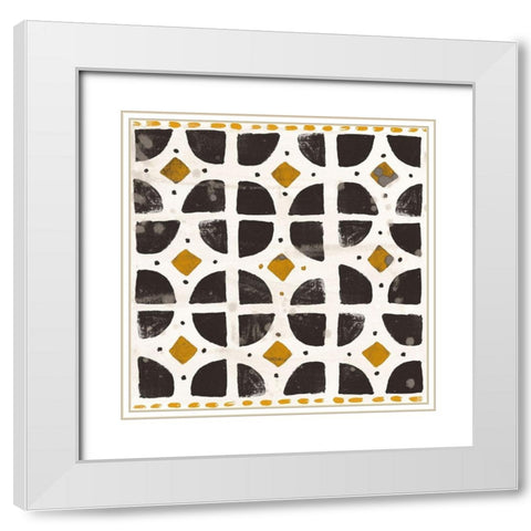 Kitwe III White Modern Wood Framed Art Print with Double Matting by Vess, June Erica