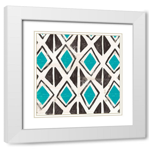 Kitwe IV White Modern Wood Framed Art Print with Double Matting by Vess, June Erica