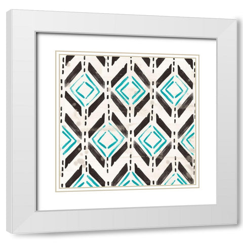 Kitwe VI White Modern Wood Framed Art Print with Double Matting by Vess, June Erica