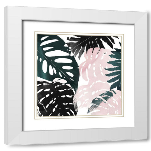 Paradise Sweep I White Modern Wood Framed Art Print with Double Matting by Popp, Grace