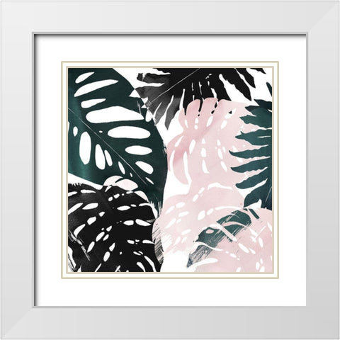 Paradise Sweep I White Modern Wood Framed Art Print with Double Matting by Popp, Grace