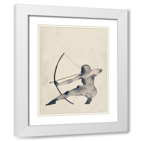 Archeress III White Modern Wood Framed Art Print with Double Matting by Popp, Grace